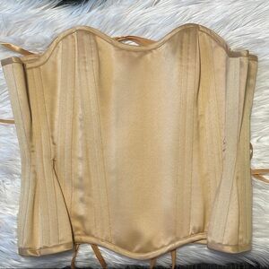 Elegant Handcrafted Gold Corset